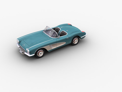Car With interior 44 3D Model