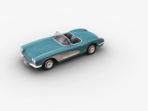 Car With interior 44 3D Model