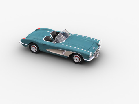 Car With interior 44 3D Model
