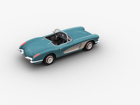 Car With interior 44 3D Model