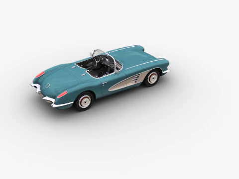 Car With interior 44 3D Model