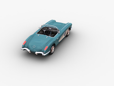 Car With interior 44 3D Model