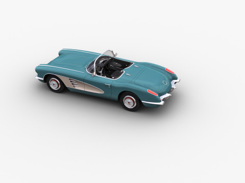 Car With interior 44 3D Model