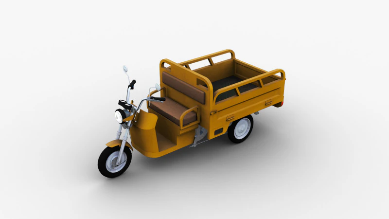 Electric Cargo Rickshaw 3D Model .c4d .max .obj .3ds .fbx .stl .blend 