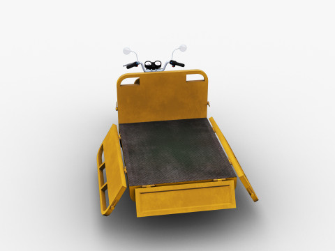Electric Cargo Rickshaw 3D 모델