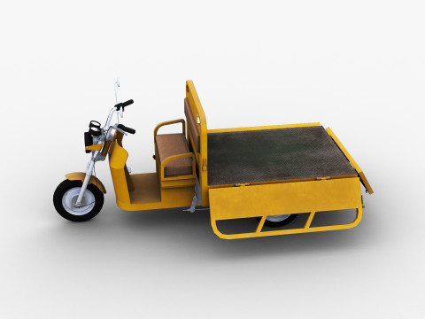 Electric Cargo Rickshaw 3D 모델
