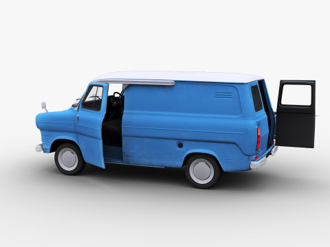 Transit Van Lowpoly 2 3D Model