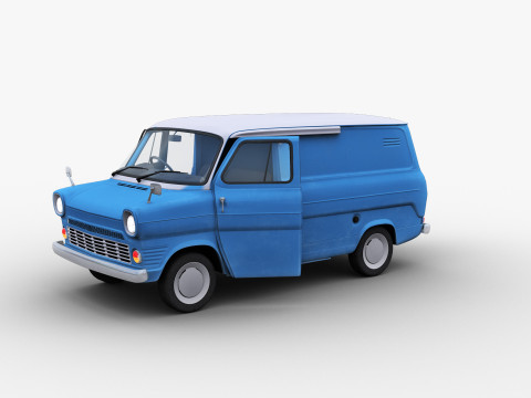 Transit Van Lowpoly 2 3D Model