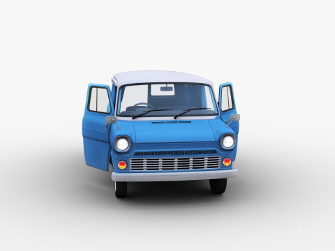 Transit Van Lowpoly 2 3D Model
