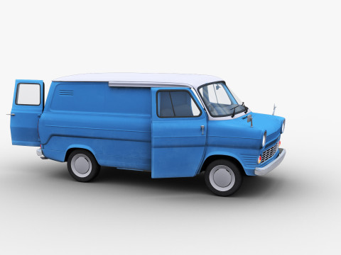 Transit Van Lowpoly 2 3D Model