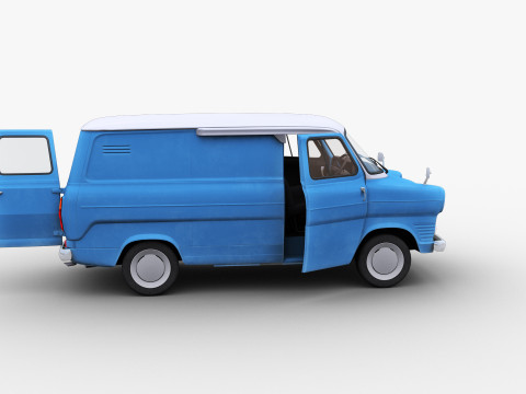Transit Van Lowpoly 2 3D Model