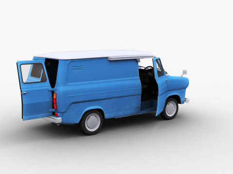 Transit Van Lowpoly 2 3D Model