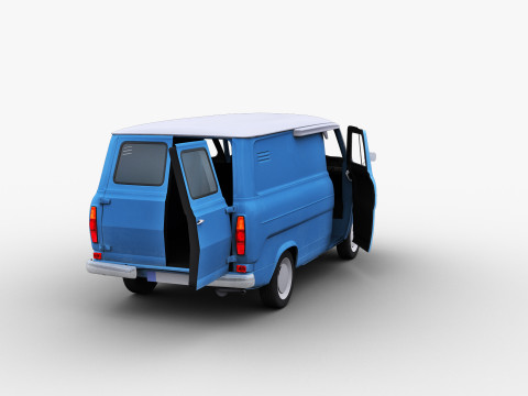 Transit Van Lowpoly 2 3D Model