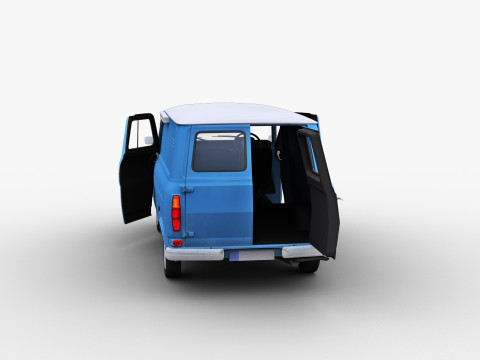 Transit Van Lowpoly 2 3D Model