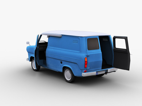 Transit Van Lowpoly 2 3D Model