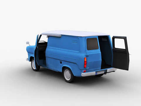 Transit Van Lowpoly 2 3D Model