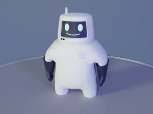 friendly robot for games 3D Model