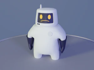 friendly robot for games 3D Model