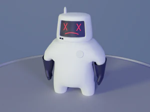 friendly robot for games 3D Model