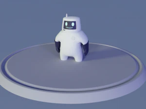 friendly robot for games 3D Model