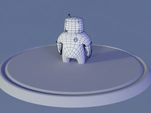 friendly robot for games 3D Model