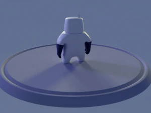friendly robot for games 3D Model