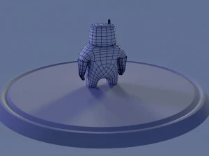 friendly robot for games 3D Model