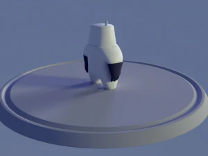 friendly robot for games 3D Model