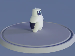friendly robot for games 3D Model
