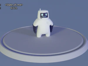 friendly robot for games 3D Model