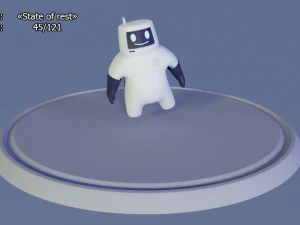 friendly robot for games 3D Model