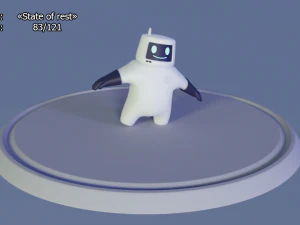 friendly robot for games 3D Model