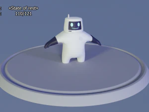 friendly robot for games 3D Model