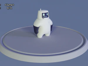 friendly robot for games 3D Model
