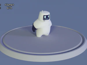 friendly robot for games 3D Model