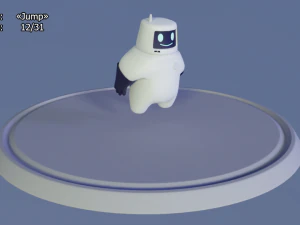 friendly robot for games 3D Model