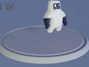 friendly robot for games 3D Model