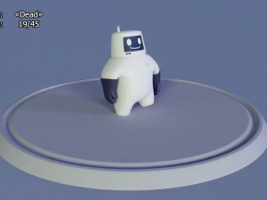 friendly robot for games 3D Model