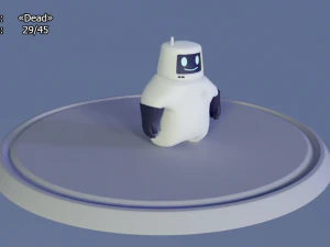 friendly robot for games 3D Model