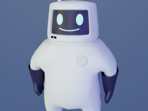 friendly robot for games 3D मॉडल