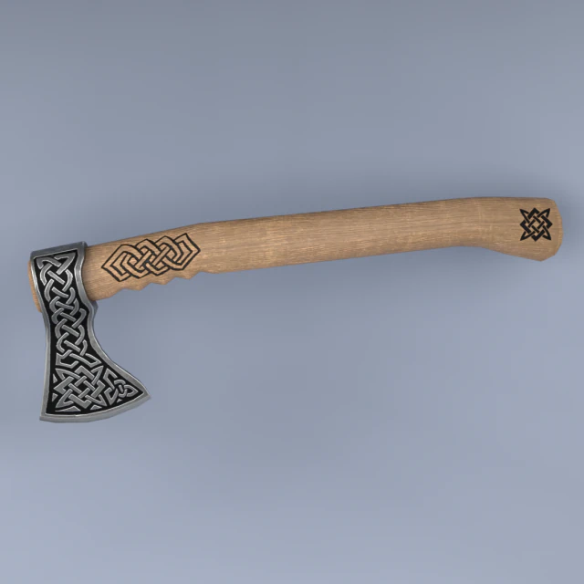 slavic axe 3D Model .c4d .max .obj .3ds .fbx .stl .blend