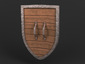 shield pack game ready 3Dモデル