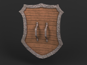 shield pack game ready 3Dモデル