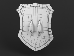 shield pack game ready 3Dモデル