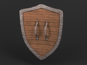 shield pack game ready 3Dモデル