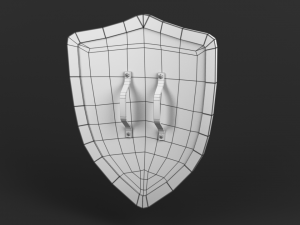 shield pack game ready 3Dモデル