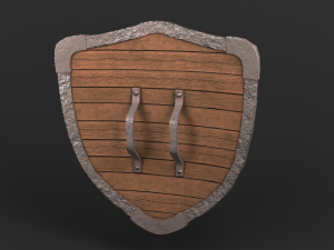shield pack game ready 3Dモデル