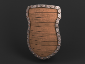 shield pack game ready 3Dモデル