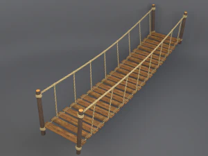 rope bridge 3D Model