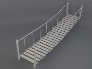 rope bridge Modelo 3D